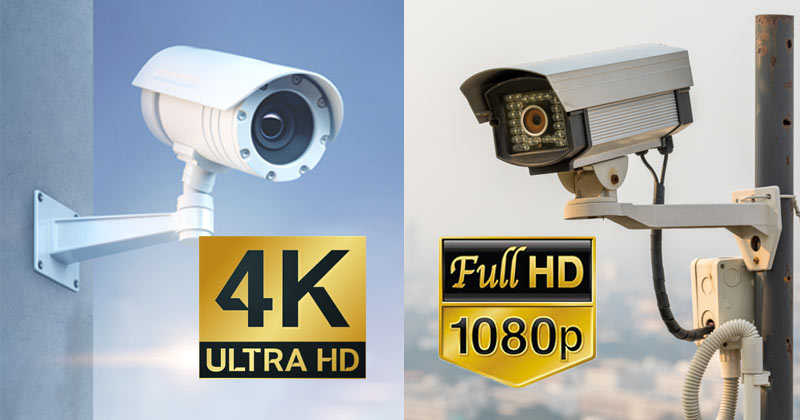4K or 1080P Security camera comparison